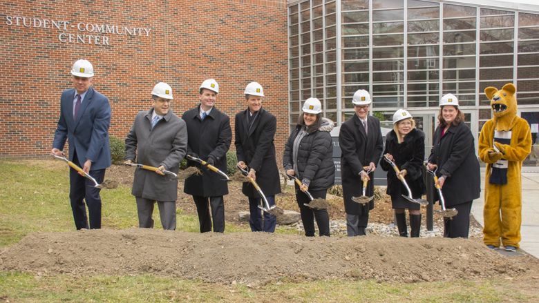 Penn State Schuylkill Student Community Center addition and renovation groundbreaking ceremony