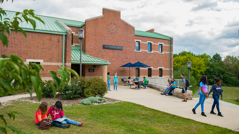 Library and students