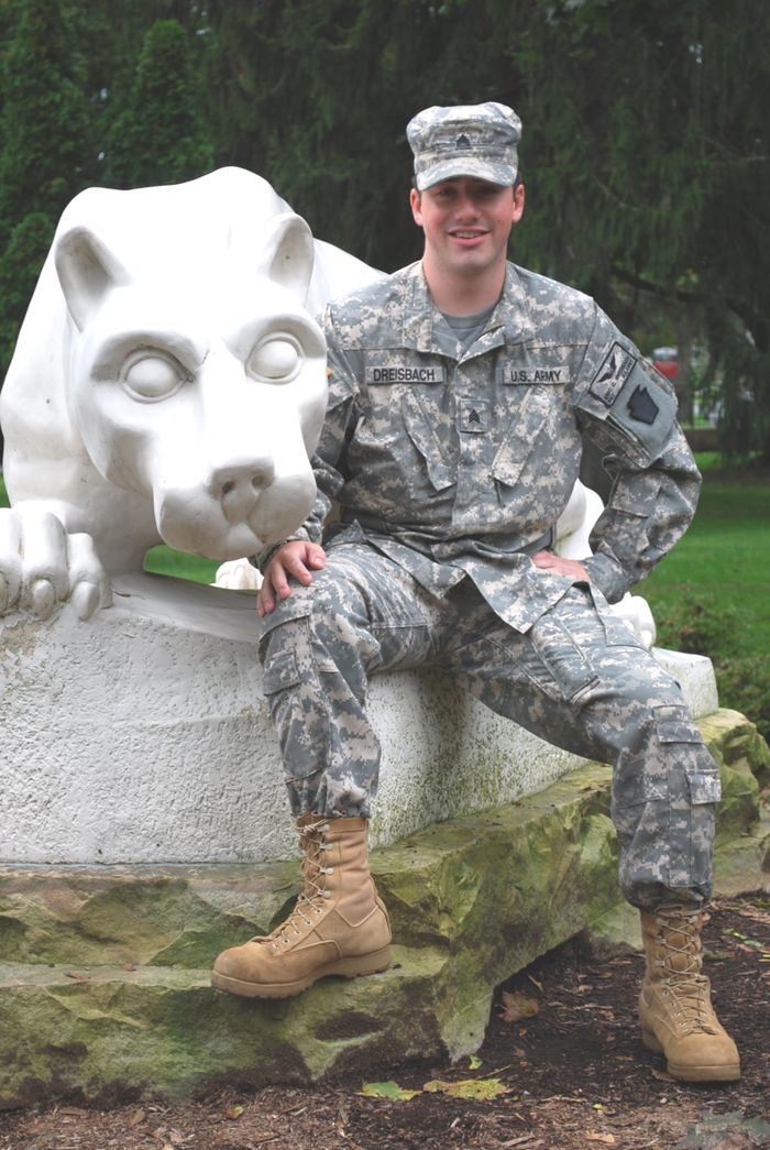 Eric Dreisbach, army veteran and administration of justice major