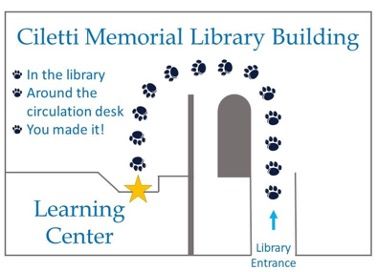 Map to the learning center