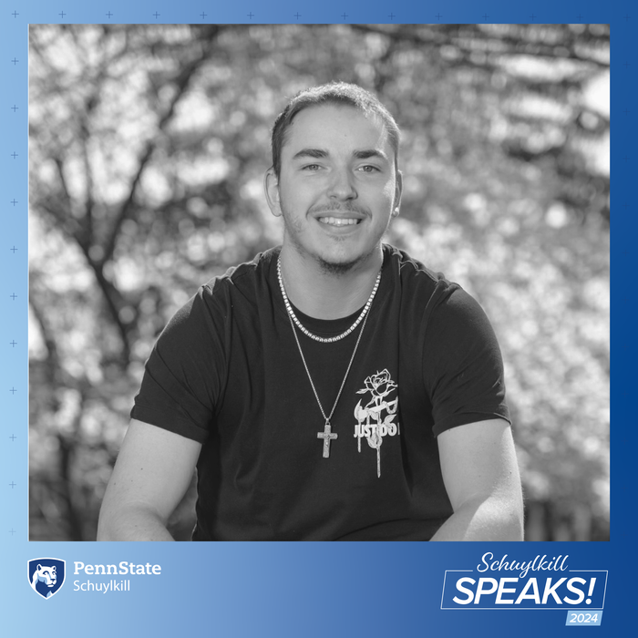 Schuylkill Speaks! Graduating Student Profile featuring recent graduate, Kyle Ferguson