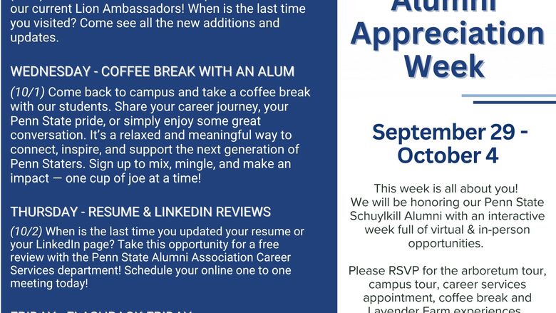 Alumni Appreciation Week 2025