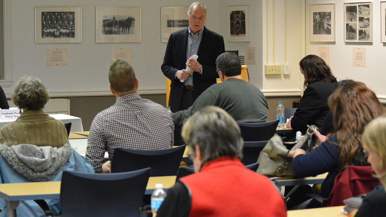 Russ Hoke addresses participants