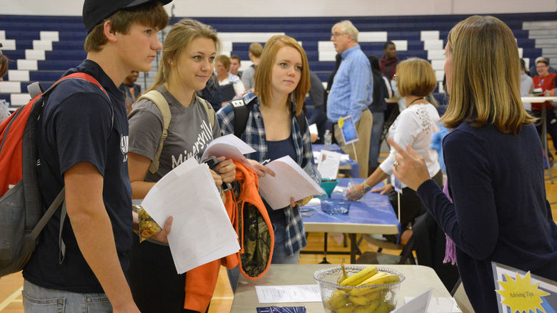 Students participating in WHAM event