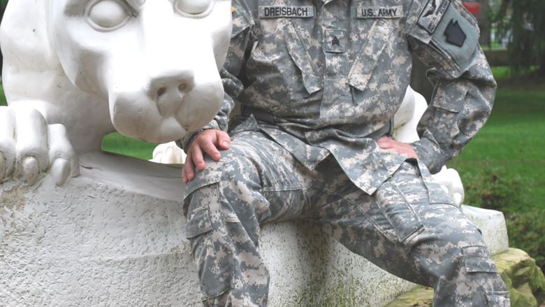 Eric Dreisbach, army veteran and administration of justice major