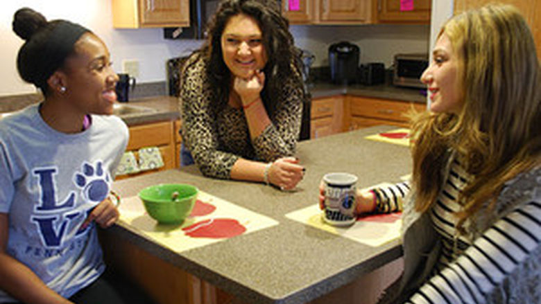 Students in Kitchen