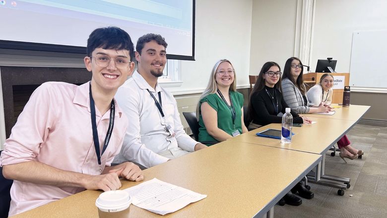 Penn State Schuylkill Students as panelist during the conference