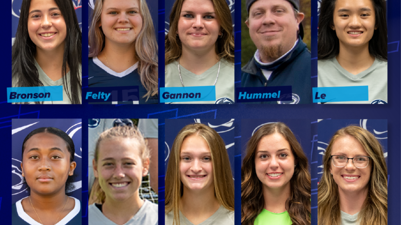 An image with a grid of student-athlete headshots