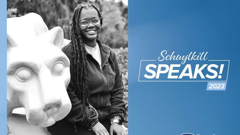 Graphic of Schuylkill Speaks! Featuring Ni'Kiyah Williams