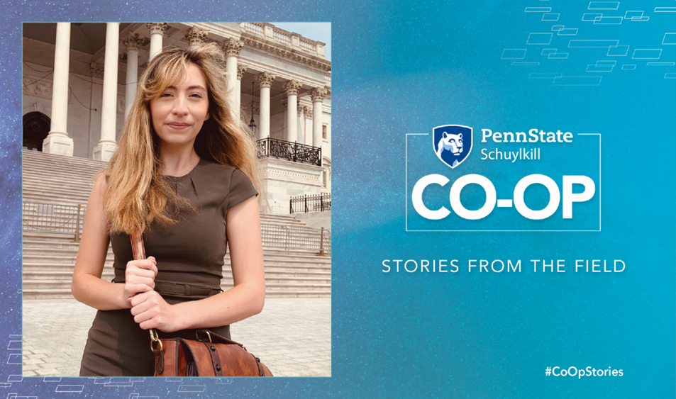 Student-intern Corinne Ellis on the Capitol steps.