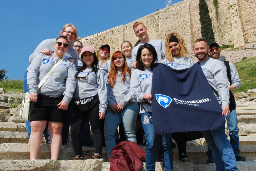 Schuylkill students visit the Theatre of Dionysus