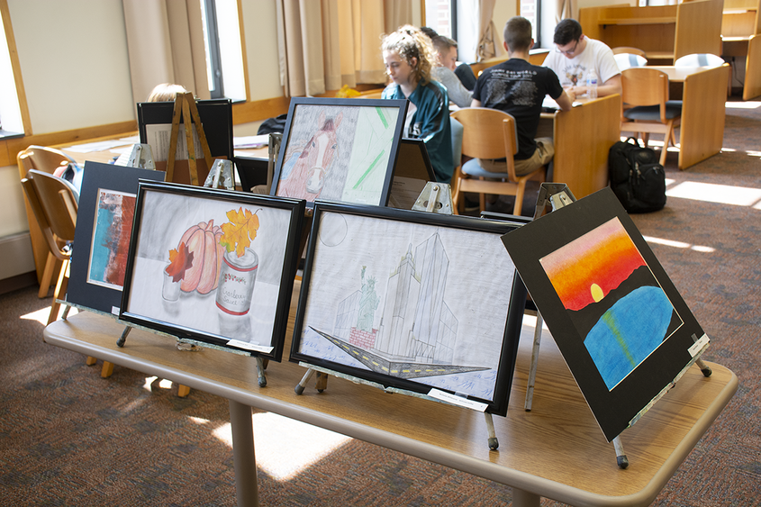 Submissions from Ninth District high schoolers in Penn State Schuylkill's Ciletti Memorial Library.