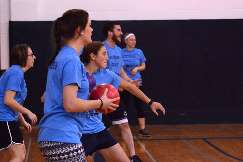 A team of Schuylkill campus students are poised and ready to launch some balls at the Fifth Annual Dodge for Autism event, hosted by Penn State Schuylkill and benefitting the Schuylkill County Autism Society.