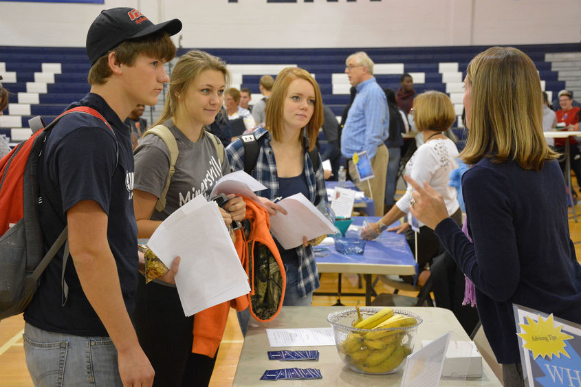 Students participating in WHAM event