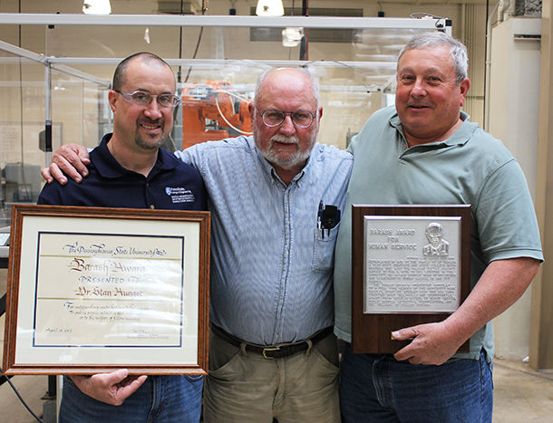 Stan Aungst with Travis Richner (left) and Dan Supko (right.) 