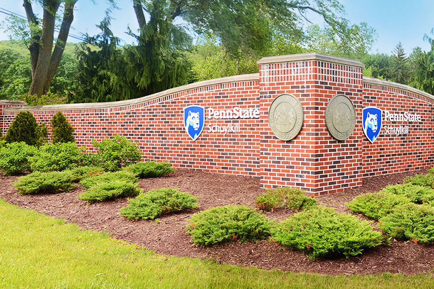 Penn State Schuylkill entrance gate