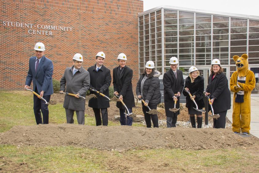 Penn State Schuylkill Student Community Center addition and renovation groundbreaking ceremony