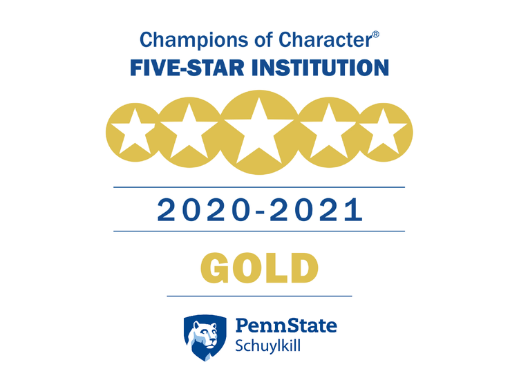 Champions of Character and Penn State Schuylkill logo