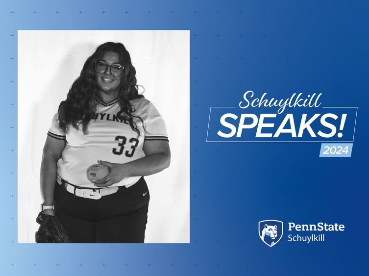 Schuylkill Speaks graphic featuring Alivia Payne