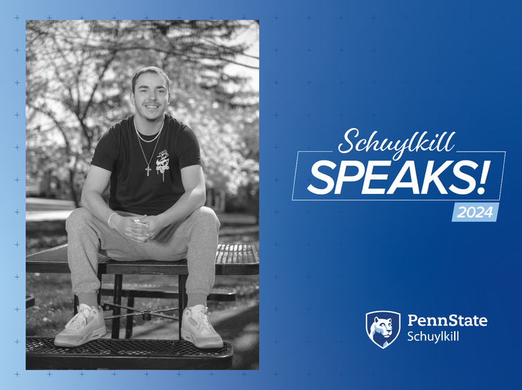 Schuylkill Speaks! Graduating Student Profile featuring recent graduate, Kyle Ferguson