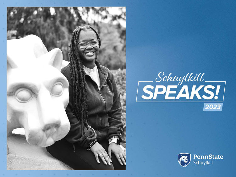 Graphic of Schuylkill Speaks! Featuring Ni'Kiyah Williams